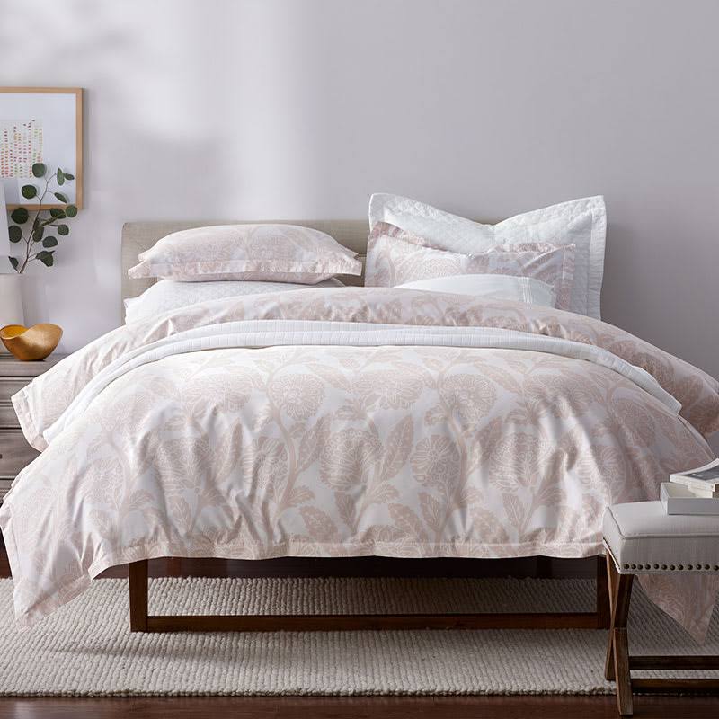 Pink Sand Cotton Sateen Duvet Cover, Twin Z56923