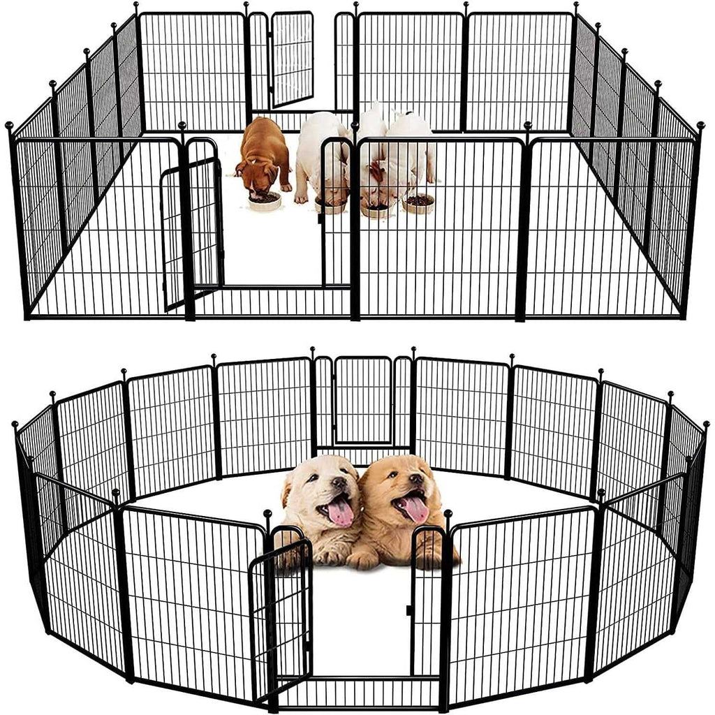 Dog Playpen Outdoor Panels with Doors J594