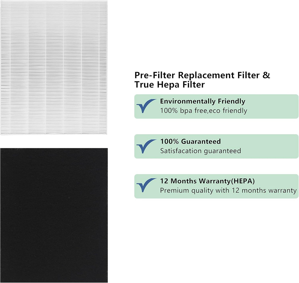 True HEPA Replacement Filter Pack of 2 Z13601