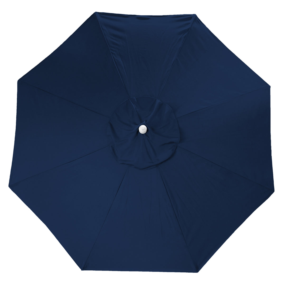 Navy Solid Octagon Folding Patio Umbrella with Push-Button Tilt and Crank Opening N444632