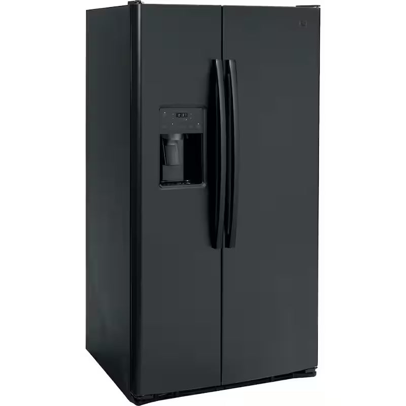 Black 25.3 cu. ft. Side-by-Side Refrigerator Q623