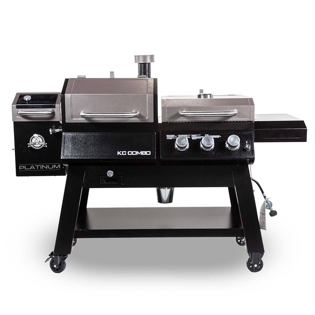 Black Wood Pellet and Gas Grill O831
