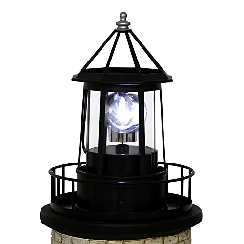 Red Rotating Solar Lighthouse Light, IP65 Waterproof E201