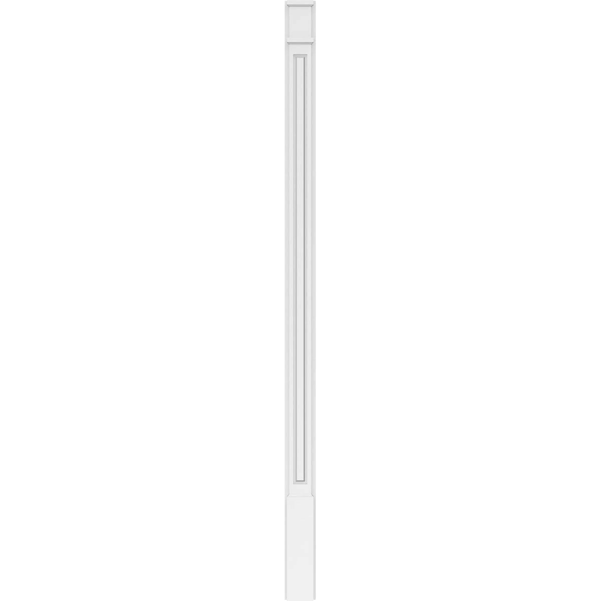 Raised Panel PVC Pilaster with Decorative Capital & Base (Pair) F3411