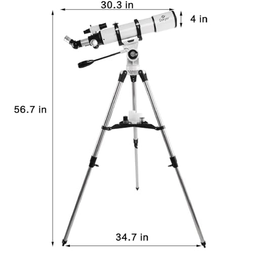 70mm Aperture 400mm AZ Mount Refracting Telescope with Carry Bag S750