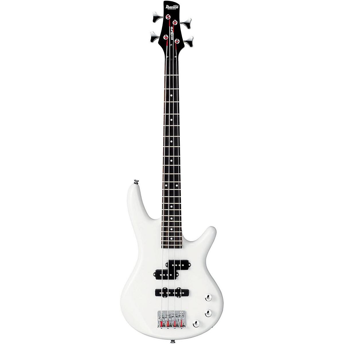 Pearl White Short-Scale Bass Guitar Q1765