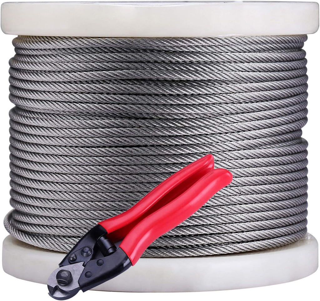 1/8 Stainless Steel Aircraft Wire Rope 7 x 7 400 Feet M28004