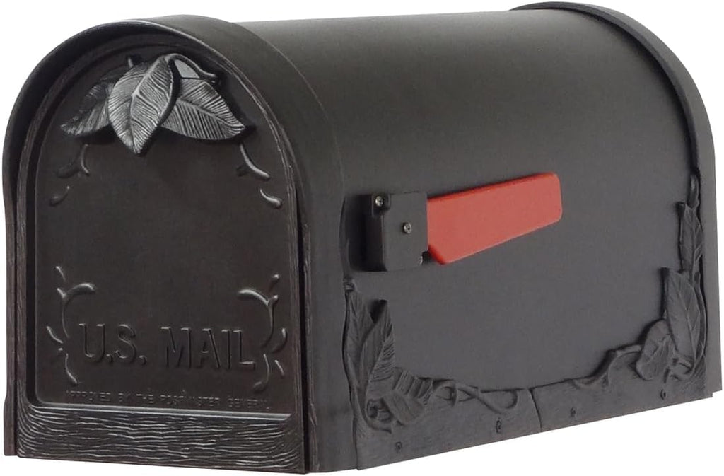 Floral Mailbox with Locking Insert and Mailbox Post E981