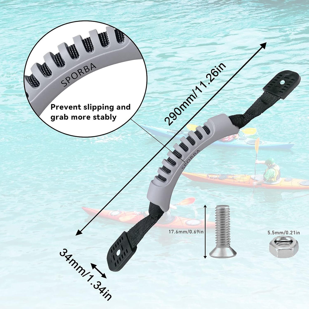 Kayak Carry Handle 4 Pcs with Screws and Plugs Y7643