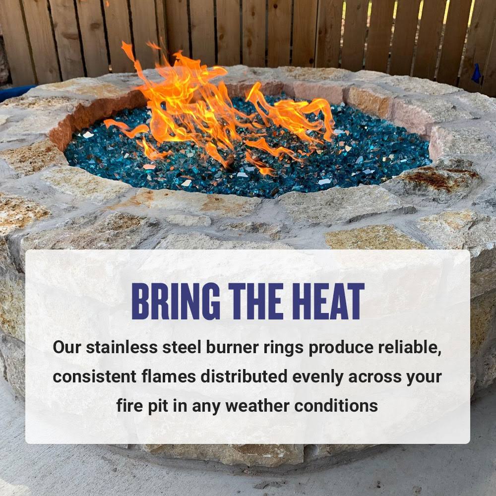 30x22 Stainless Steel Fire Pit Ring Burner T335958