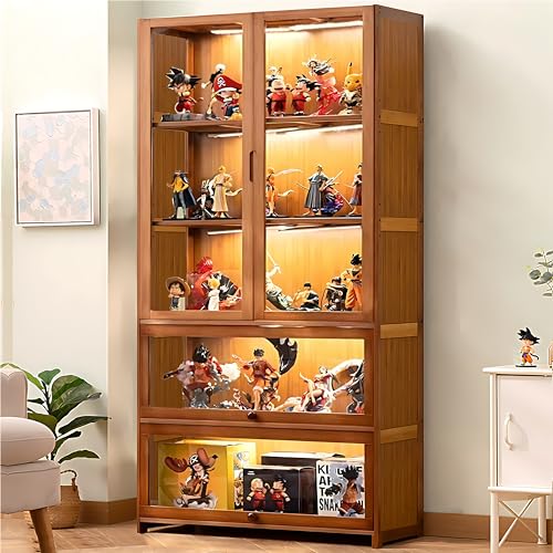 5 Tier Curio Display Cabinet with Acrylic Glass Door B1770
