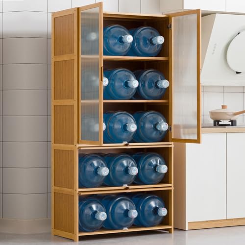 5 Tier Curio Display Cabinet with Acrylic Glass Door B1770