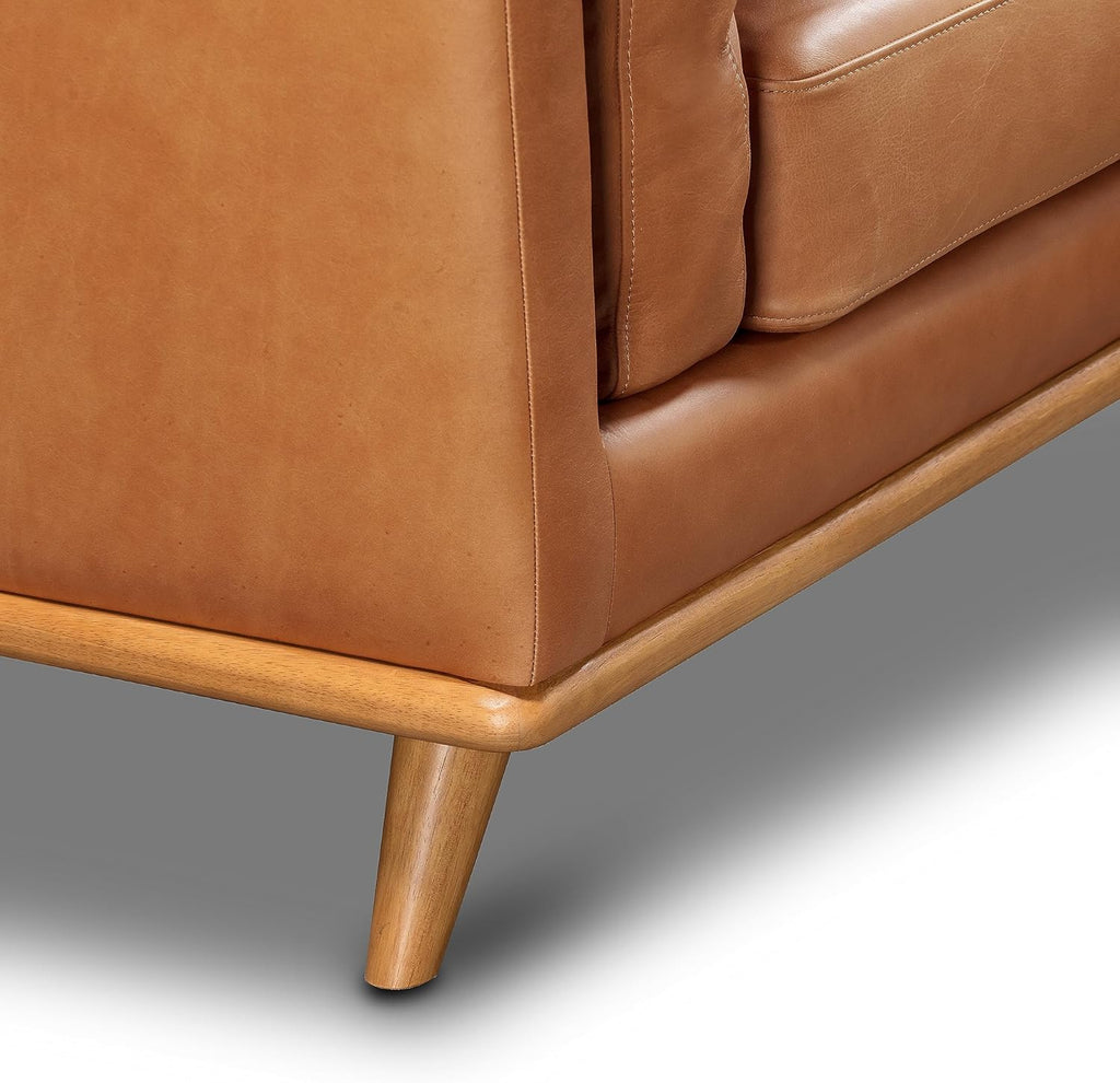 Saddle Tan Right-Facing Sofa Sectional, 90 inches T81353