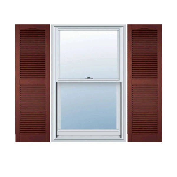14 1/2 inch x 95 inch Vinyl Open Louver Shutters L212
