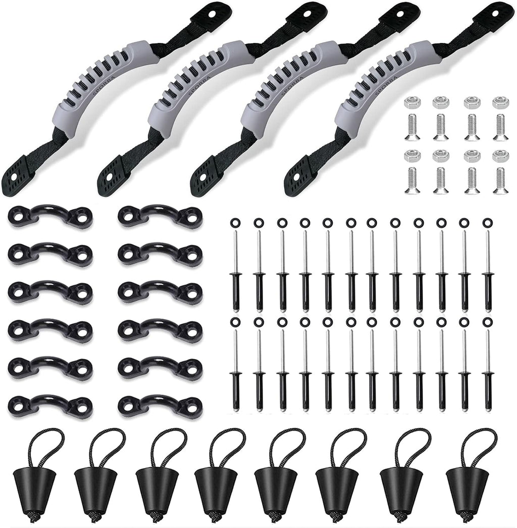Kayak Carry Handle 4 Pcs with Screws and Plugs Y7643