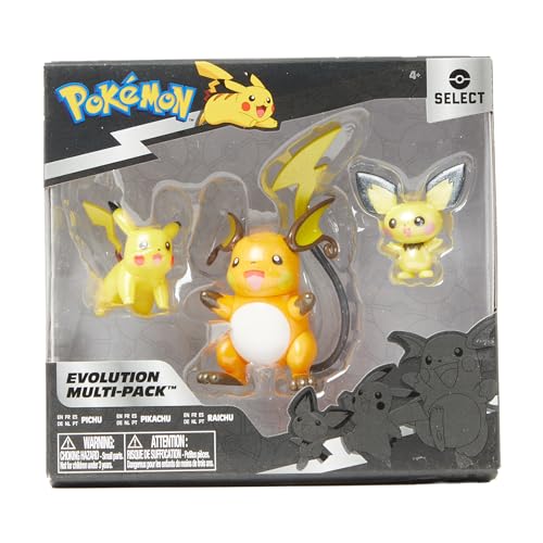 3 Pack Pichu Pikachu Raichu Battle Figures I67727