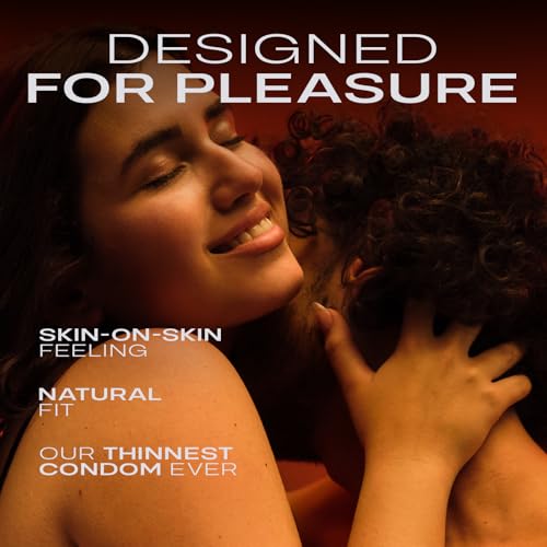 Non-Latex Condoms - 10 Count – Ultra-Thin & Pre-Lubricated Y251778