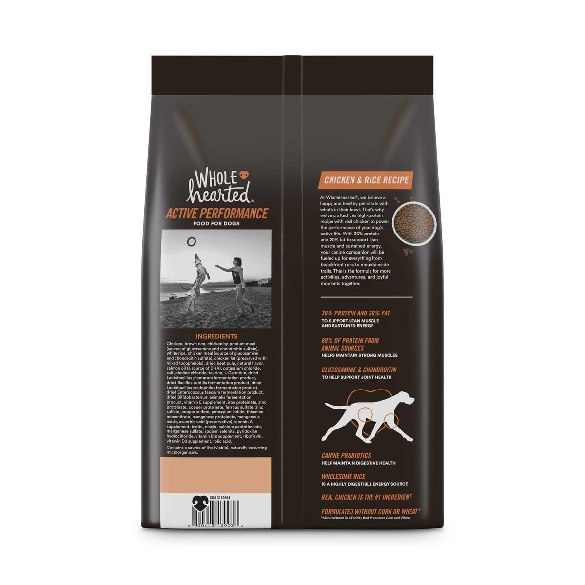 High-Protein Chicken & Rice Recipe Dry Dog Food Y12974