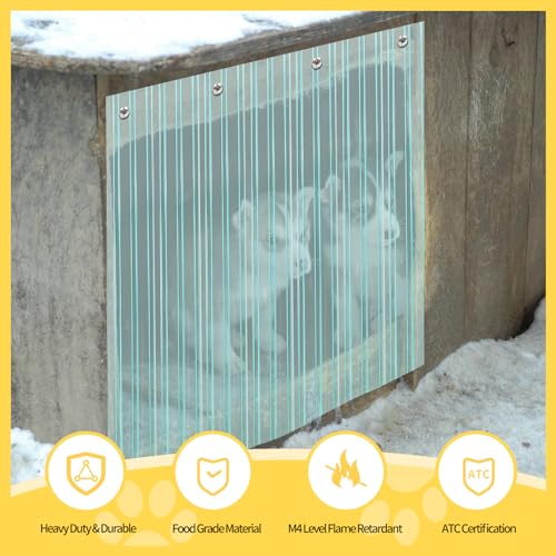 8 in x 4.9 ft Clear Plastic Vinyl Dog Door Flap E625