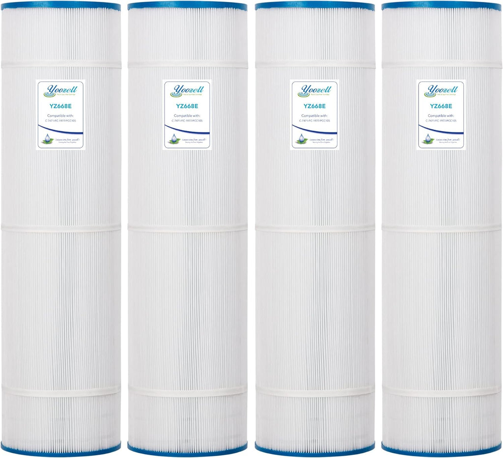 105Sq.ft Swimming Pool Replacement Filter Cartridge 4Pack Q4477