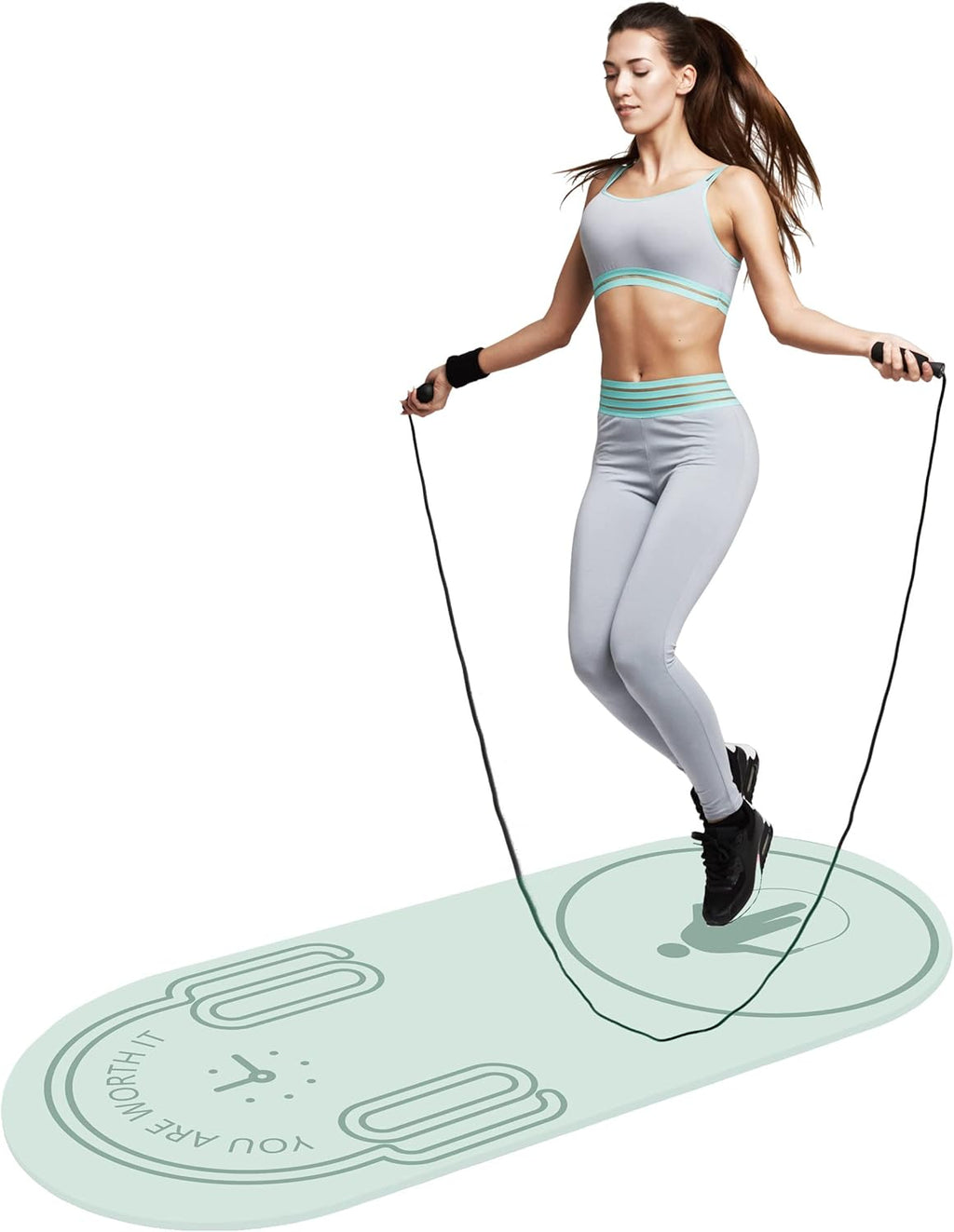8mm Non-Slip Exercise Mat with Carrying Bag S140