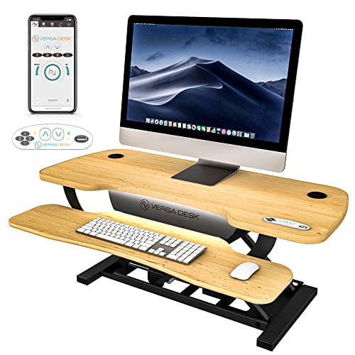 48 Inch Electric Height Adjustable Standing Desk Converter with Keyboard Tray K218467