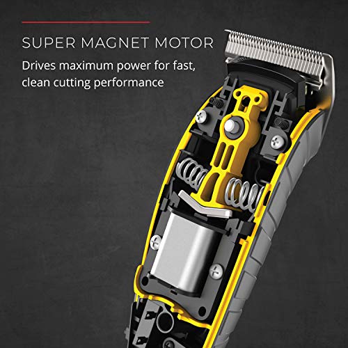 15 Piece Hair Clippers and Beard Trimmer, Yellow L5453