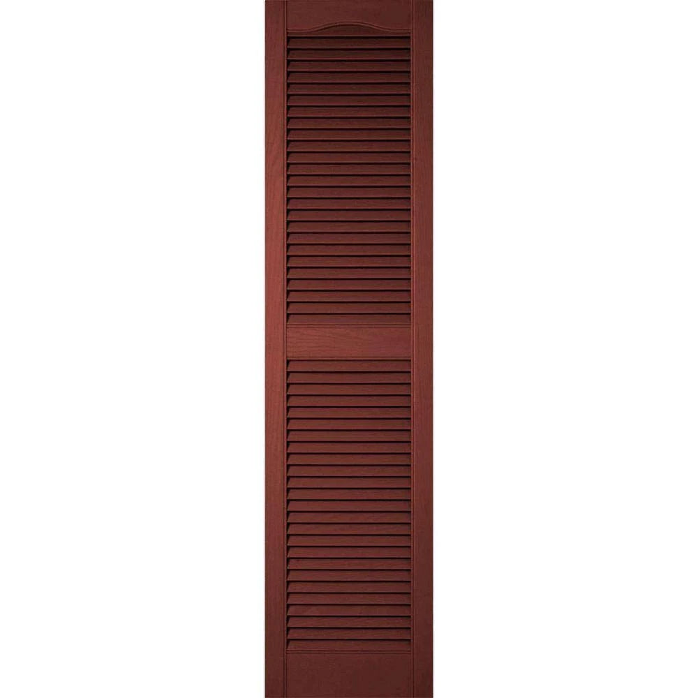 14 1/2 inch x 95 inch Vinyl Open Louver Shutters L212