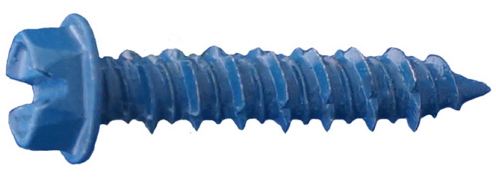 Hex Washer Concrete Screws Blue 500ct N218