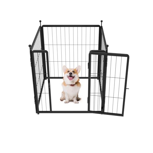 24 inch 12 Panels Heavy-Duty Metal Dog Playpen J905952