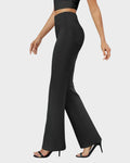 High Waist Bootcut Stretch Trousers E5555