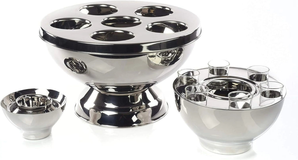 Stainless Steel 6 Compartment Wine Bottle Chiller K8040