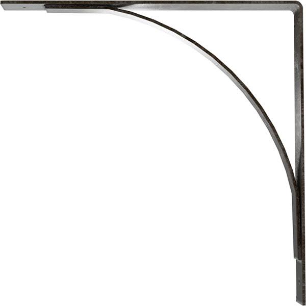 Morris Steel Bracket, Antiqued Warm Silver V20528
