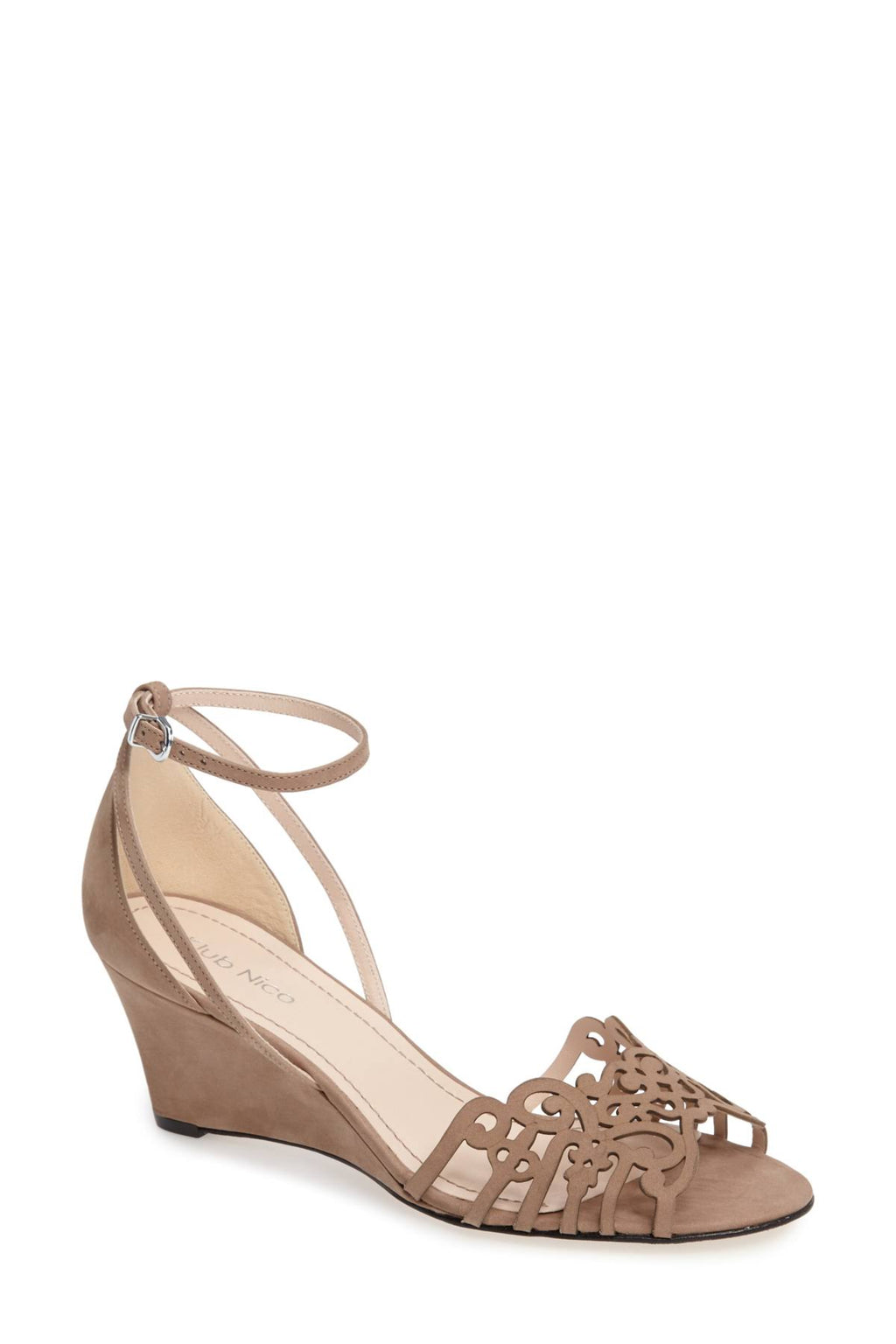 Taupe Nubuck Wedge S69444