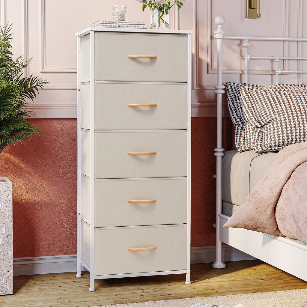 Beige 5-Drawer Dresser L5683