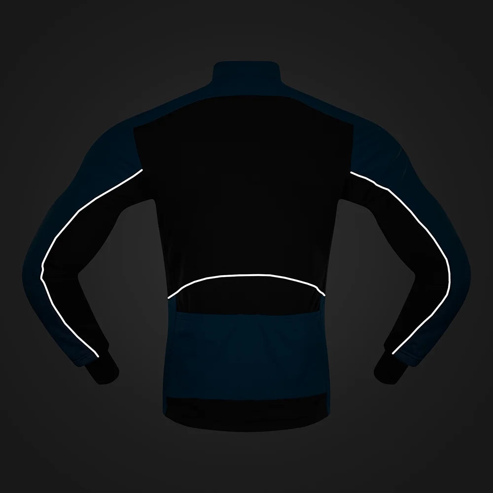 Men's Windproof Cycling Jacket Thermal Polar Fleece A35949