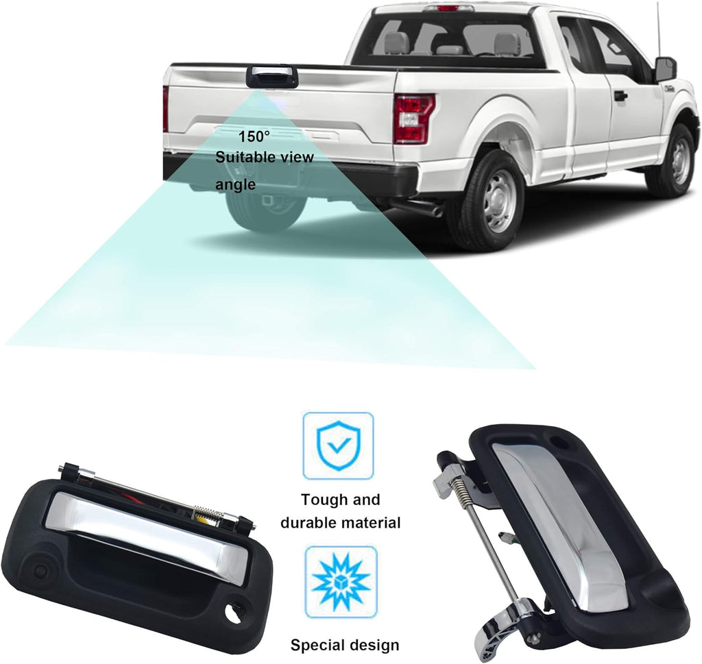 Chrome Tailgate Handle Backup Camera for Ford F150 F250 F350 F450 O739133