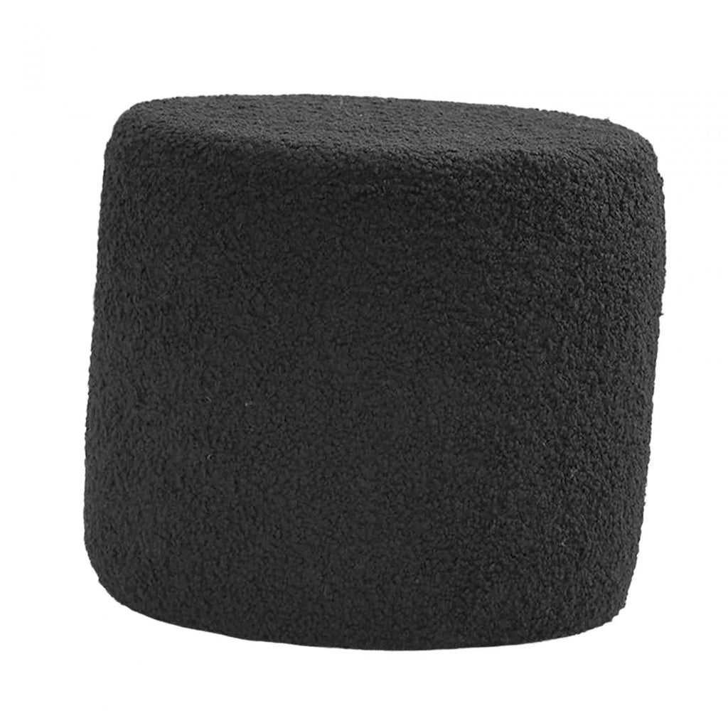 Black Cylinder Ottoman Footstool K795