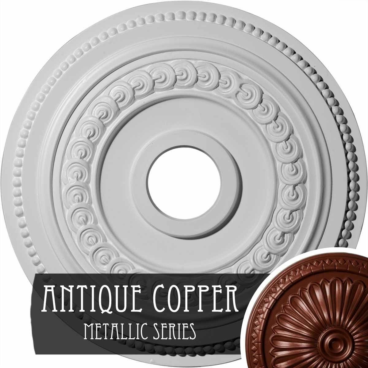 Hand-Painted Flash Copper Ceiling Medallion V759807
