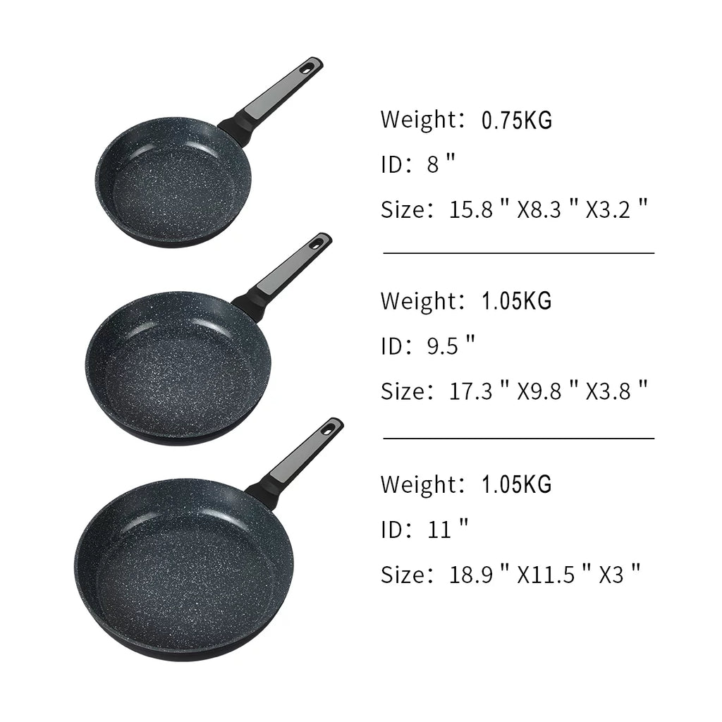 Red 9.5 Inch Non-Stick Frying Pans R695