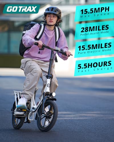 16" Folding Electric Bike with Removable Battery R636955