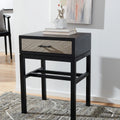 Black 1 Drawer Accent Table R517