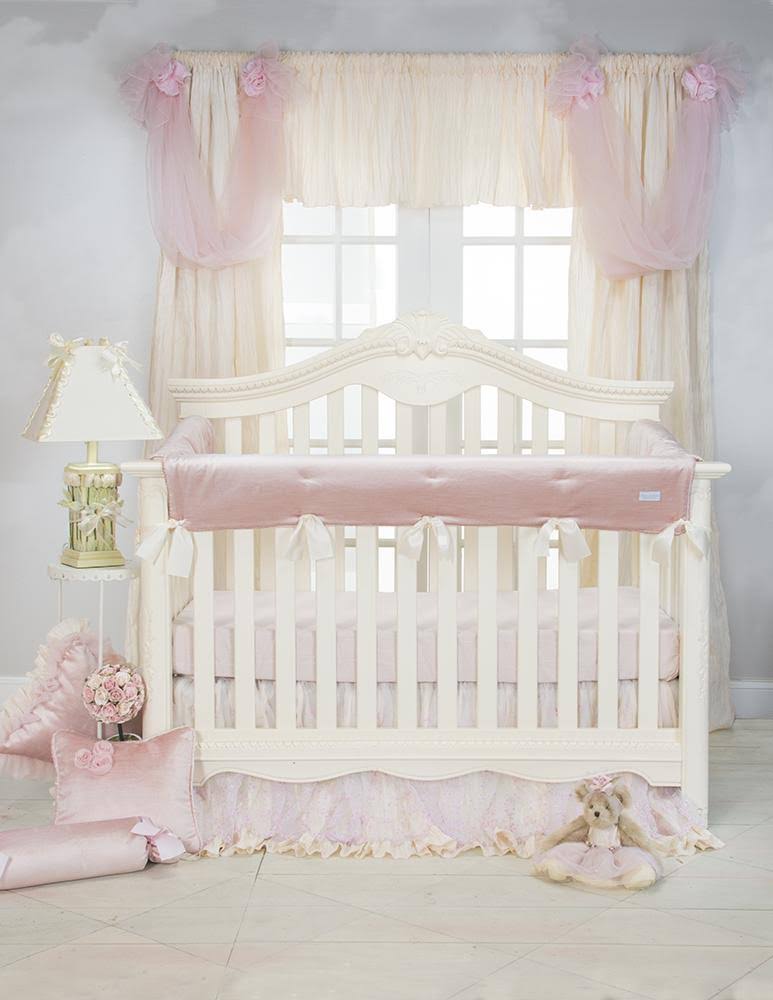 Cream Crib Rail Protector D592