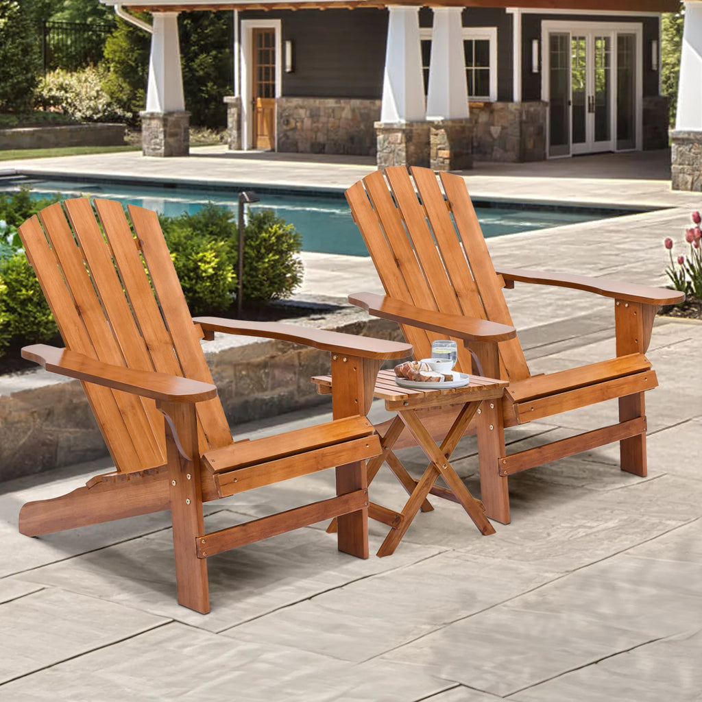 Set of 3 Adirondack Chairs with Side Table T53637