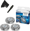 Replacement Head for Series 7000 Electric Shavers with Double Ended Shaver Brush and Cleaning Cloth Pack of 2 T30628