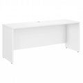 White Engineered Wood Credenza Desk P849882