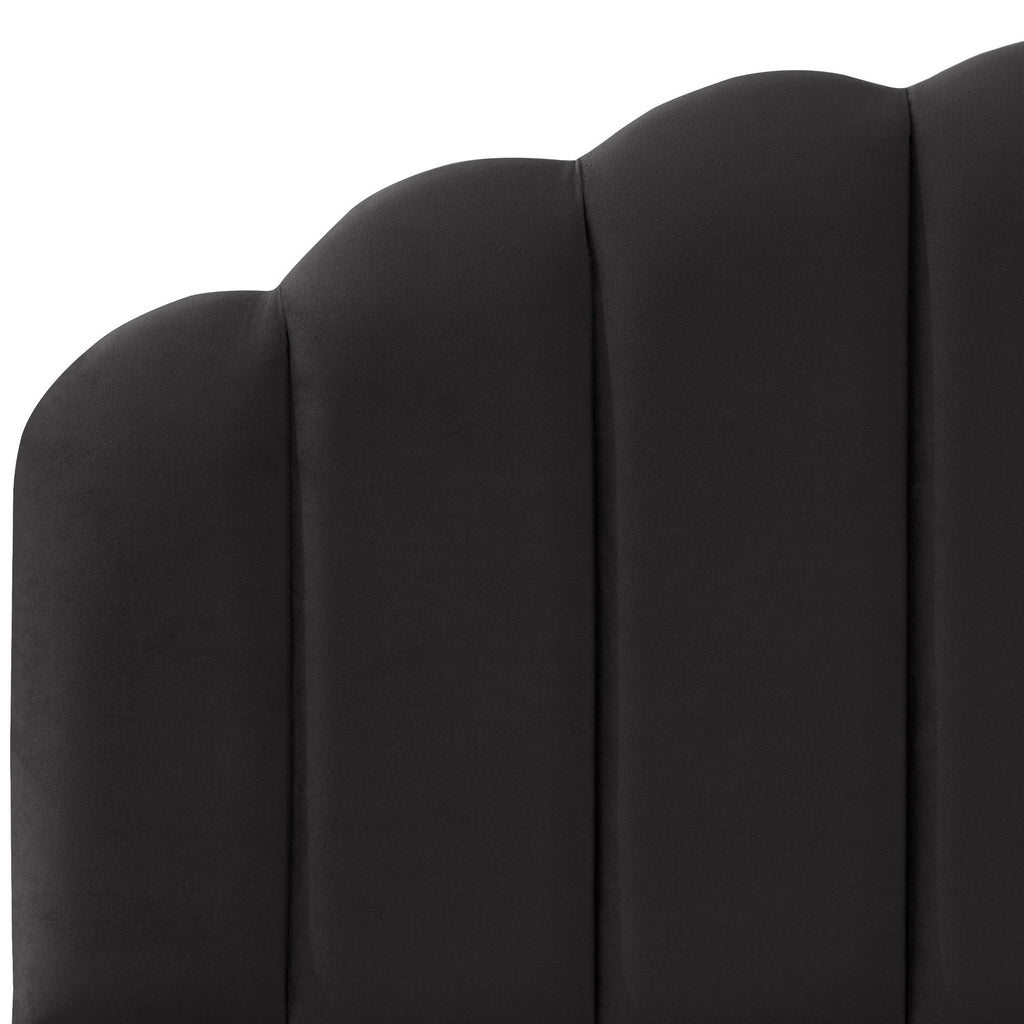 Black Velvet Headboard R31825
