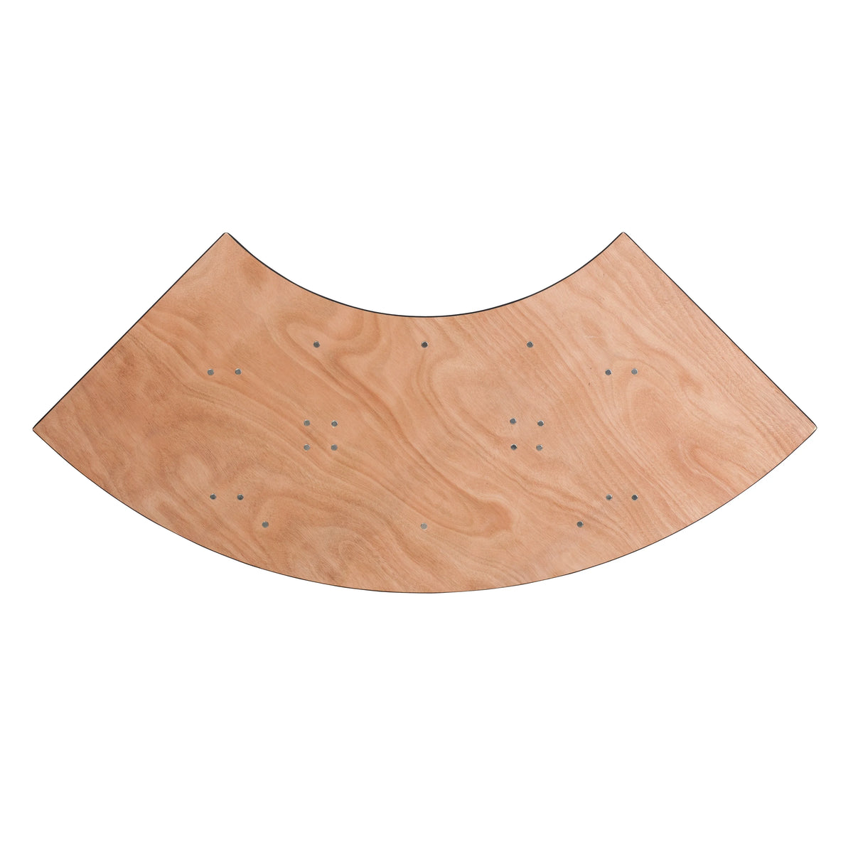 Serpentine Wood Folding Banquet Table O339