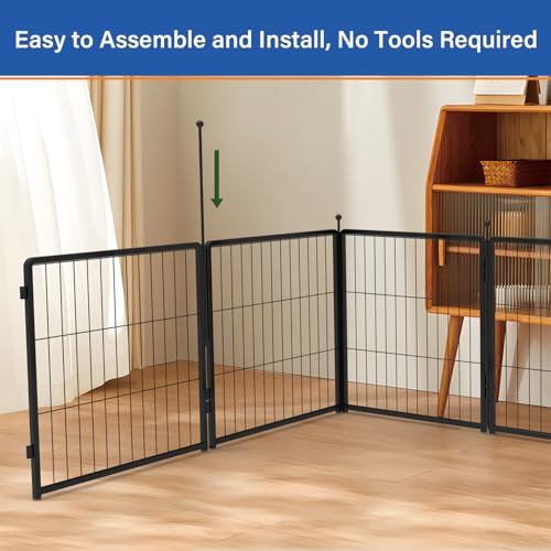 24 inch 12 Panels Heavy-Duty Metal Dog Playpen J905952