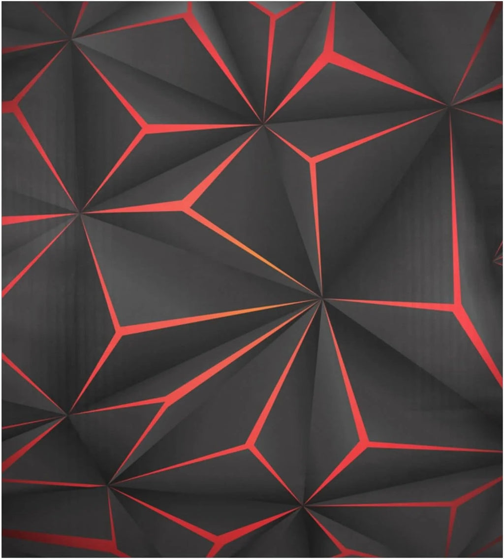 Black Geometric Dishwasher Magnet Sticker A175
